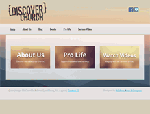 Tablet Screenshot of discoverchurchnow.com